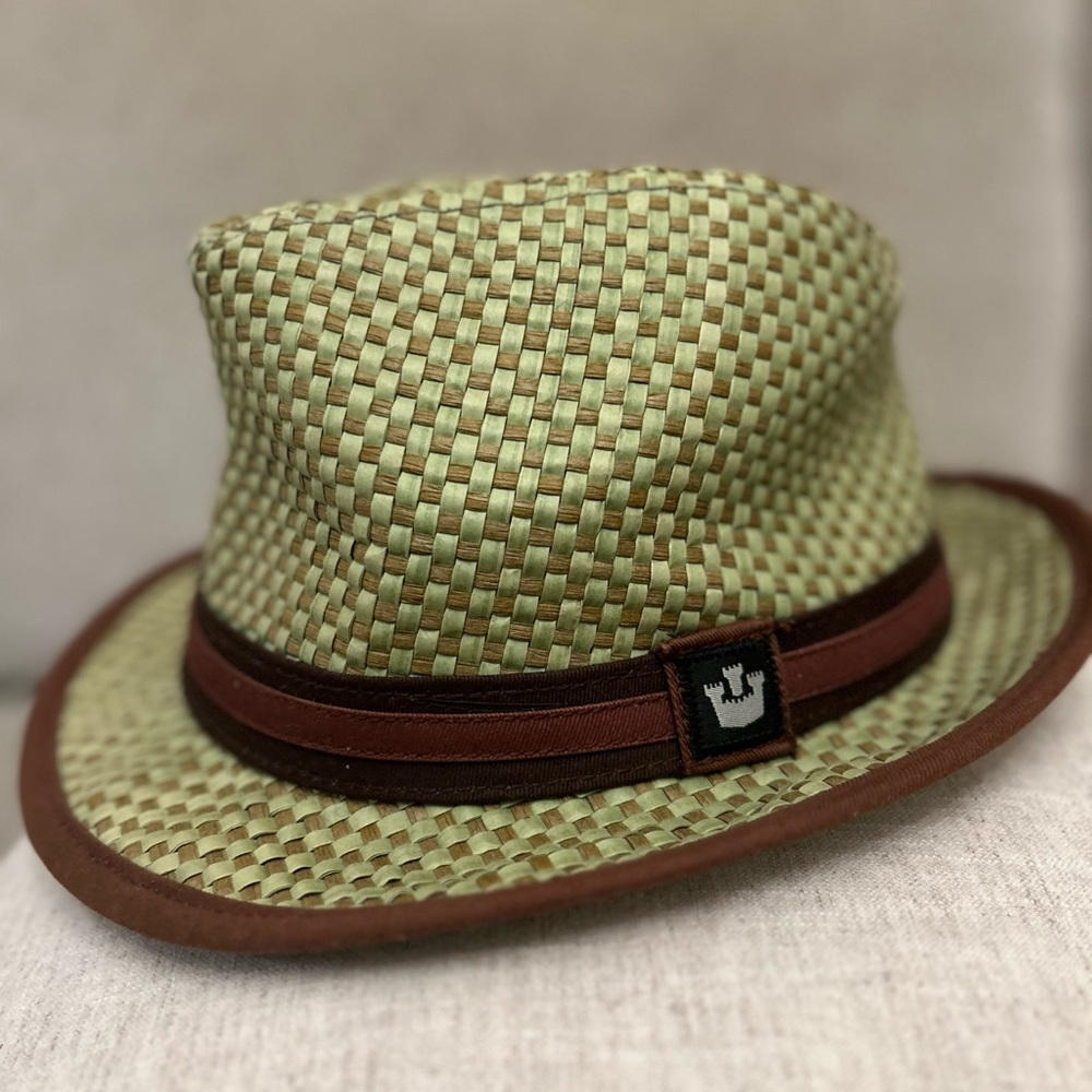 Goorin Bros. Dean The Butcher Brown Classic Fedora 100% Basket Weave (rare find)